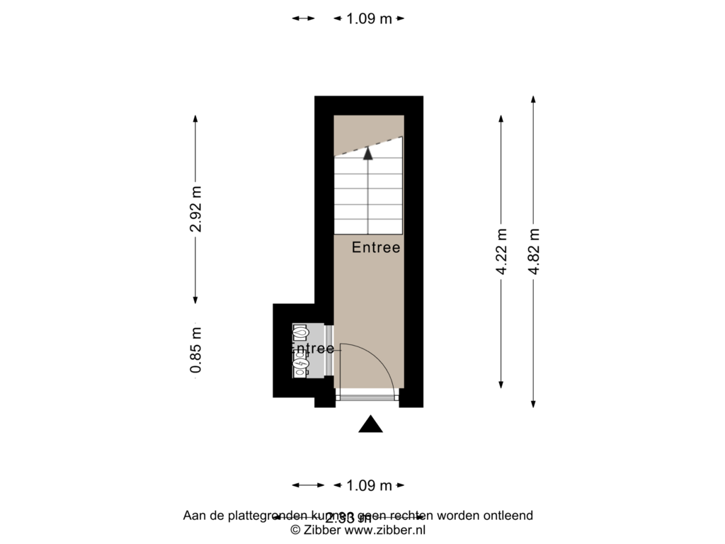 Bekijk plattegrond van Begane Grond van Het Dorpsplein 44