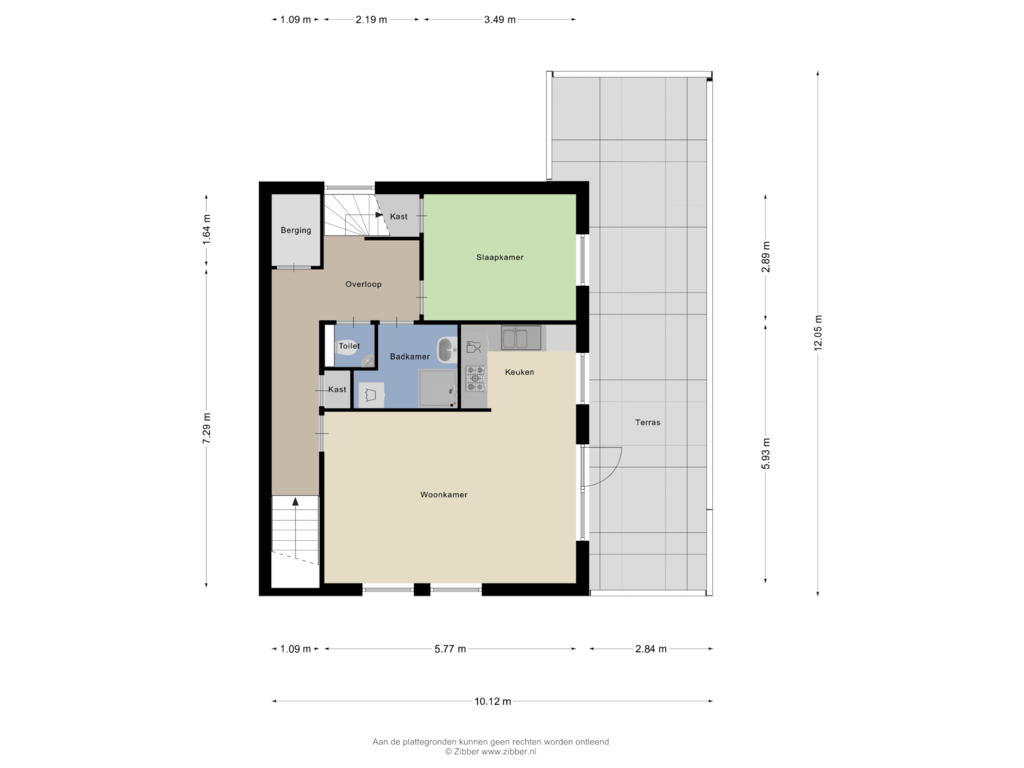 Bekijk plattegrond van Eerste Verdieping van Het Dorpsplein 44