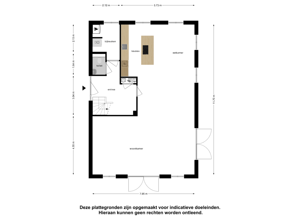 Bekijk plattegrond van Begane Grond van Honte 9