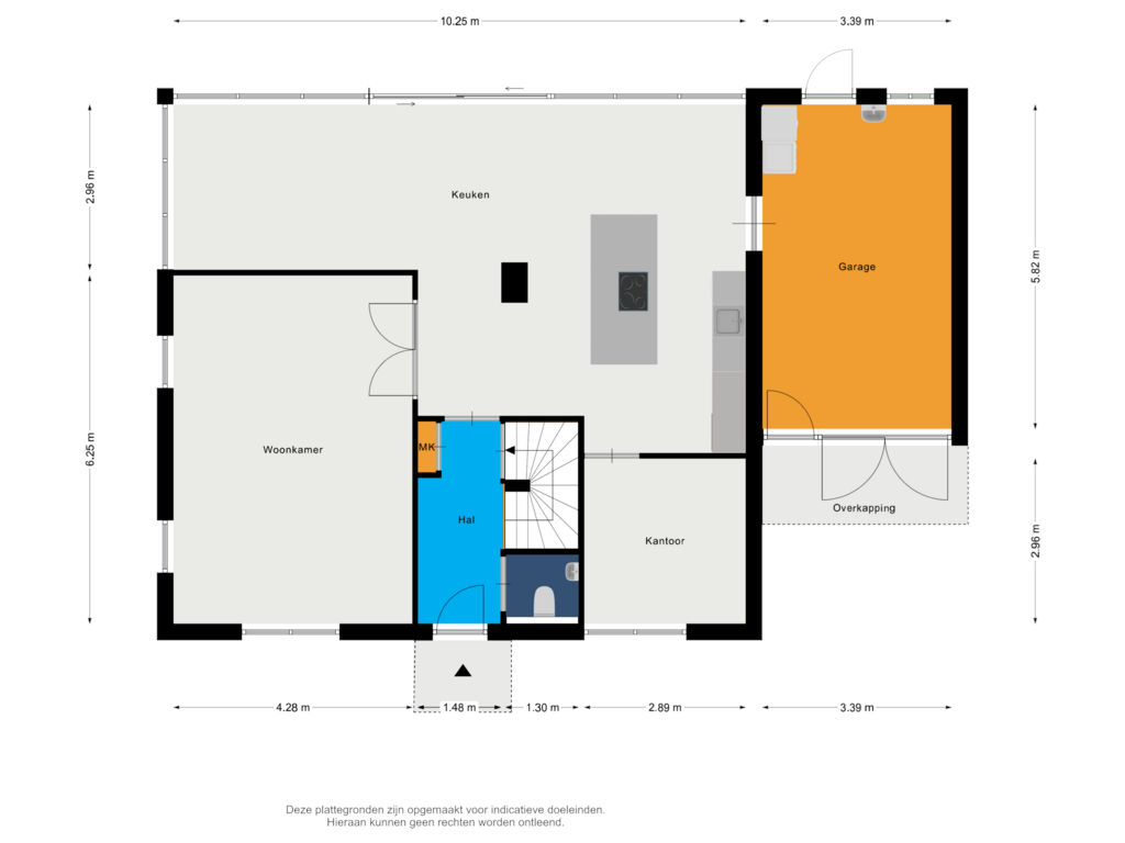 Bekijk plattegrond van Begane grond van Westermark 51