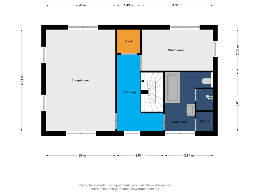 Bekijk plattegrond van 1e verdieping van Westermark 51