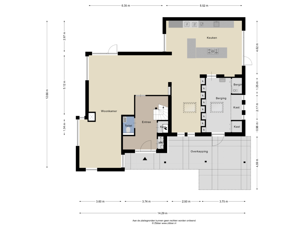 View floorplan of Begane Grond of Erve de Wel 2