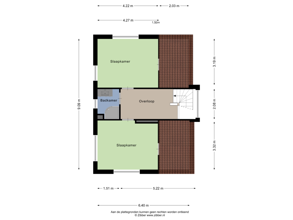 View floorplan of Tweede verdieping of Erve de Wel 2