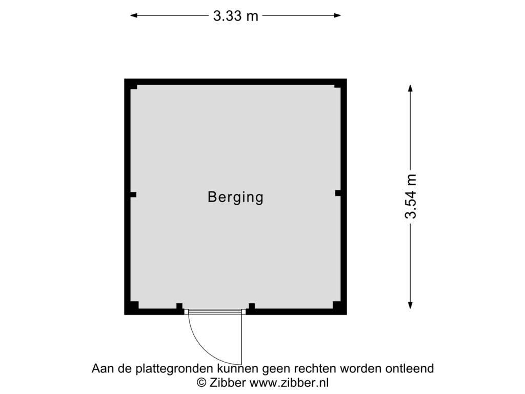 View floorplan of Berging of Erve de Wel 2