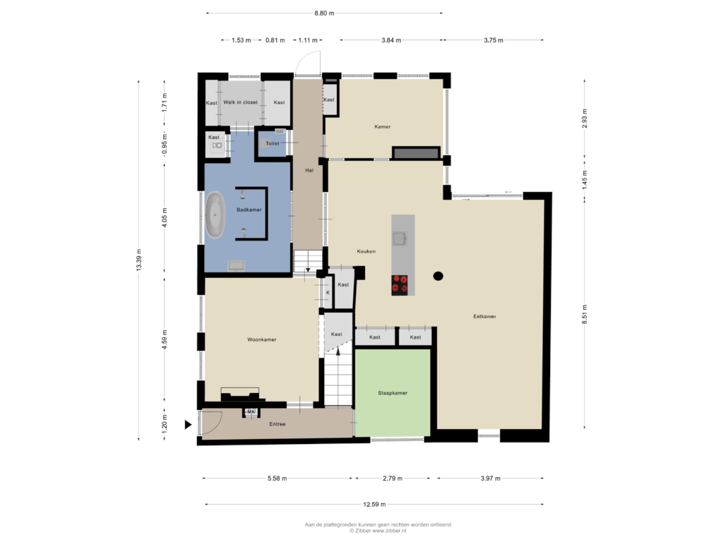 View floorplan of Begane Grond of Nieuwebildtdijk 426