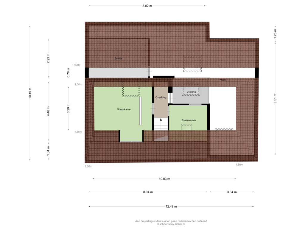 View floorplan of Eerste Verdieping of Nieuwebildtdijk 426