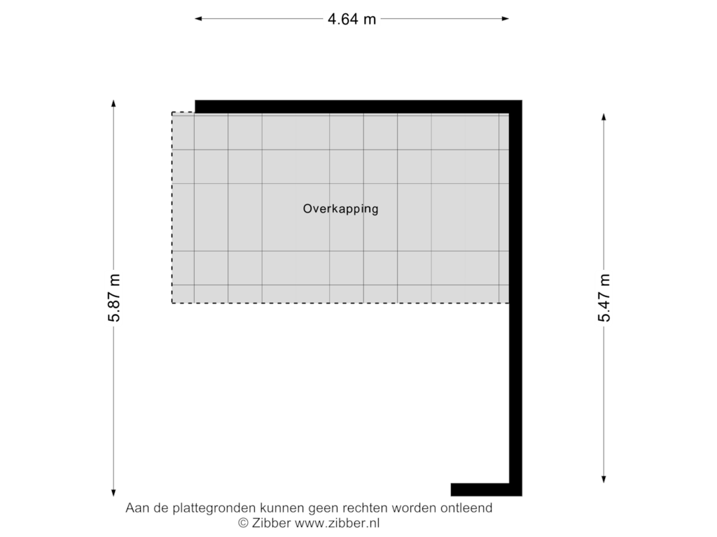 View floorplan of Overkapping of Nieuwebildtdijk 426