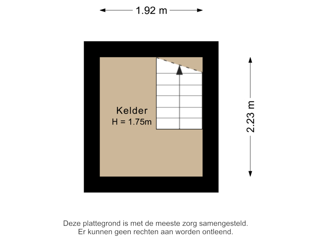 Bekijk plattegrond van Kelder van Straatweg 31