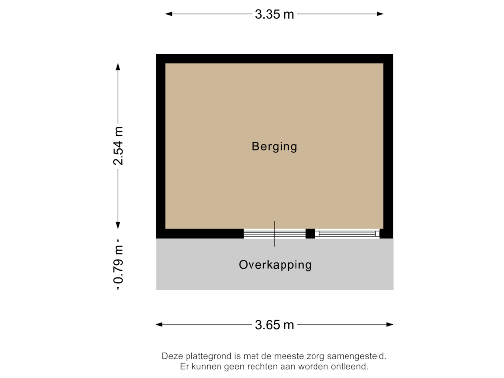 Bekijk plattegrond van Berging van Straatweg 31