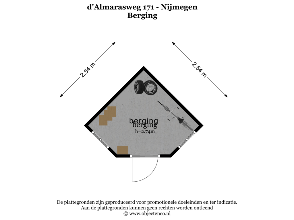 Bekijk plattegrond van BERGING van d'Almarasweg 171