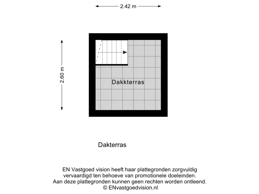 Bekijk plattegrond van Dakterras van Keizersgracht 691-H