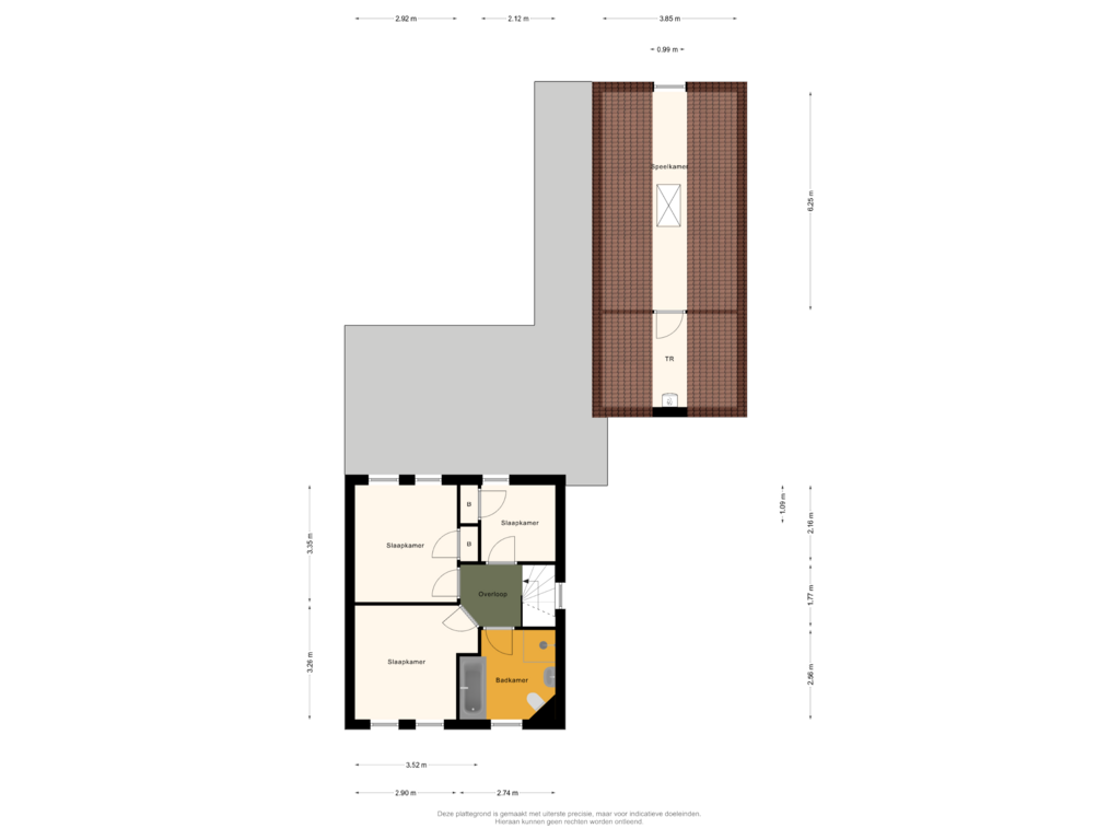 Bekijk plattegrond van 1e Verdieping van Wilhelminastraat 70