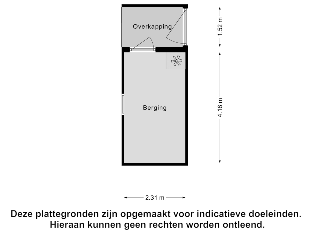 Bekijk plattegrond van Berging van Beethovenlaan 17