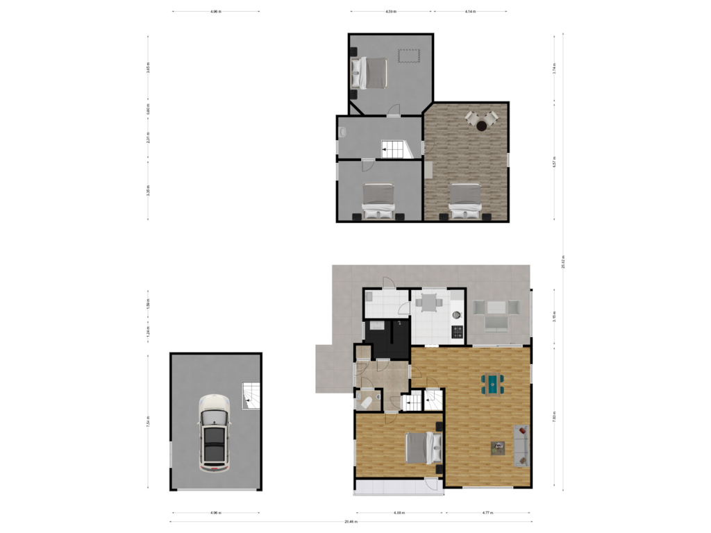 Bekijk plattegrond van First floor van Oude Akerweg 12