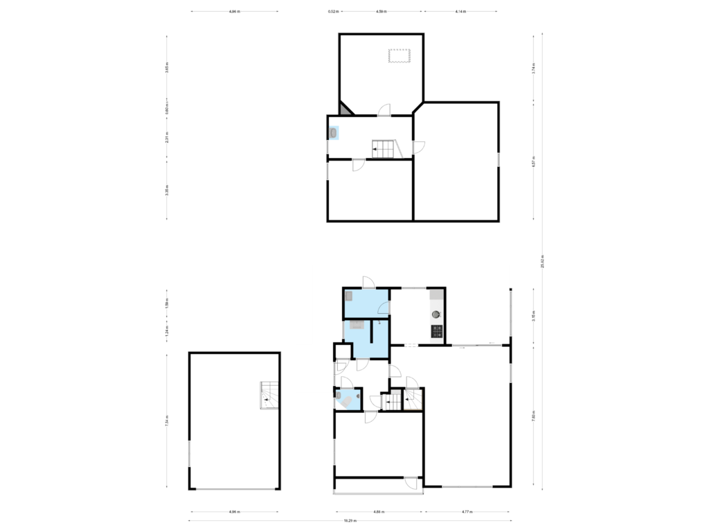 Bekijk plattegrond van First floor (copy) van Oude Akerweg 12