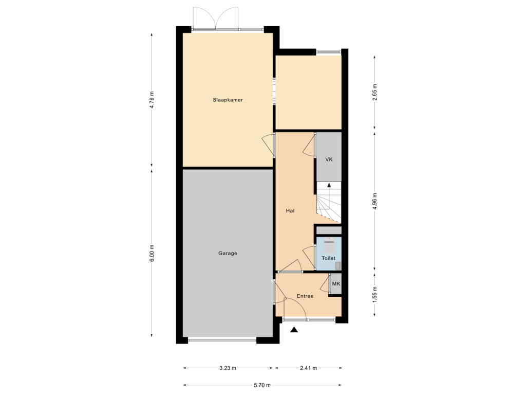 View floorplan of Begane Grond of Plataanhout 84