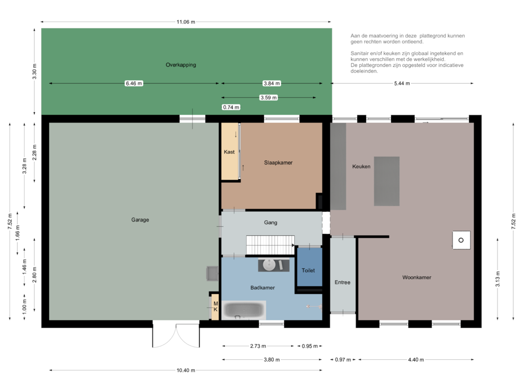 Bekijk plattegrond van Begane grond van Molenkade 19