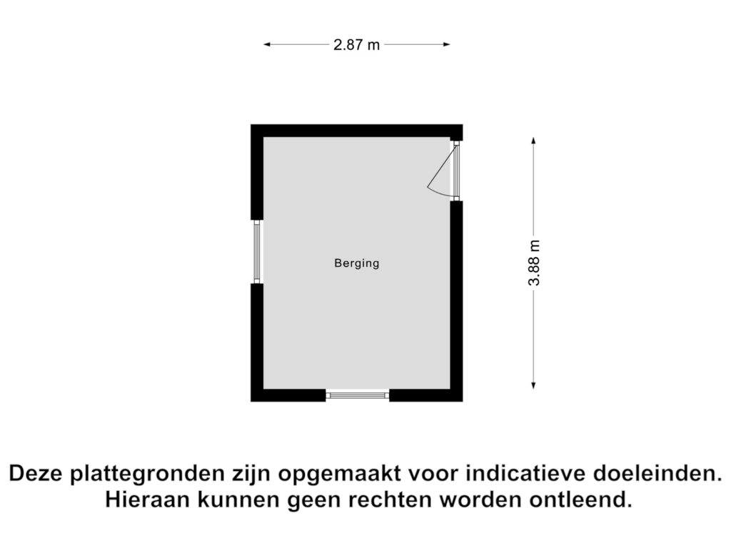 View floorplan of Berging of Karel de Grotelaan 87