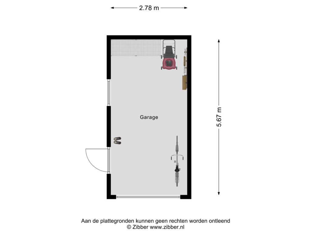 Bekijk plattegrond van Garage van Kerkstraat 16