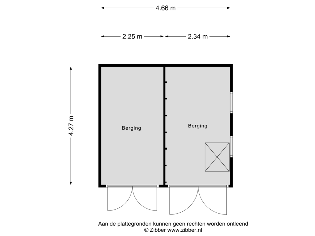 Bekijk plattegrond van Berging van Tsjerkebuorren 15