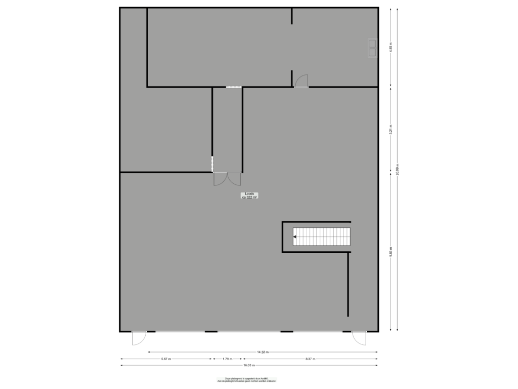 View floorplan of Loods of Langewijk 22