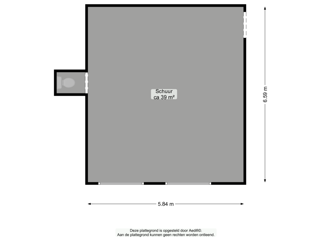 View floorplan of Schuur of Langewijk 22