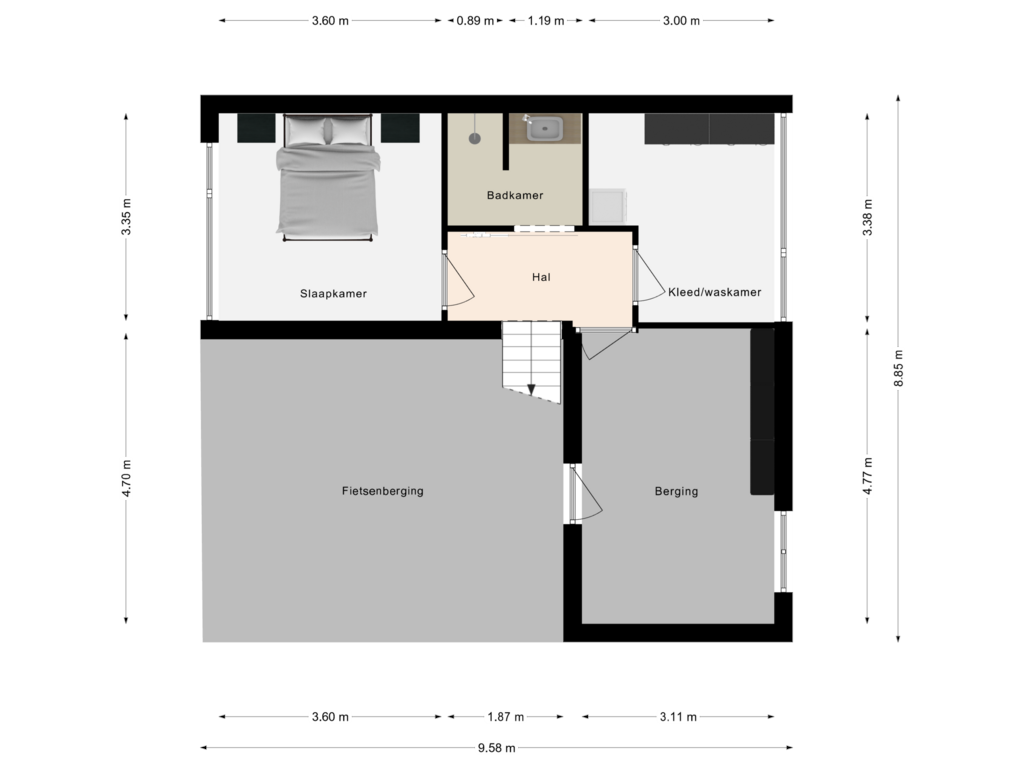 Bekijk plattegrond van Begane grond van Multatulistraat 51