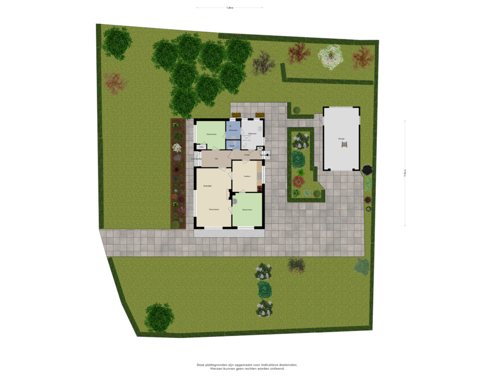 Bekijk plattegrond van Begane Grond (Tuin) van Provincialeweg 69