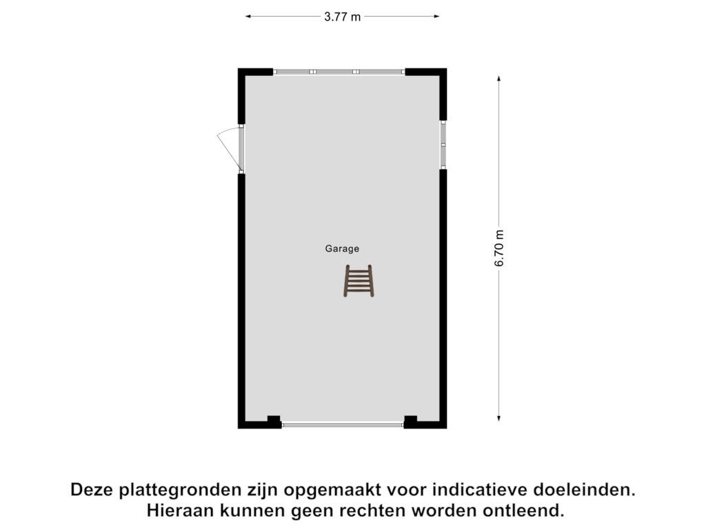 Bekijk plattegrond van Garage van Provincialeweg 69