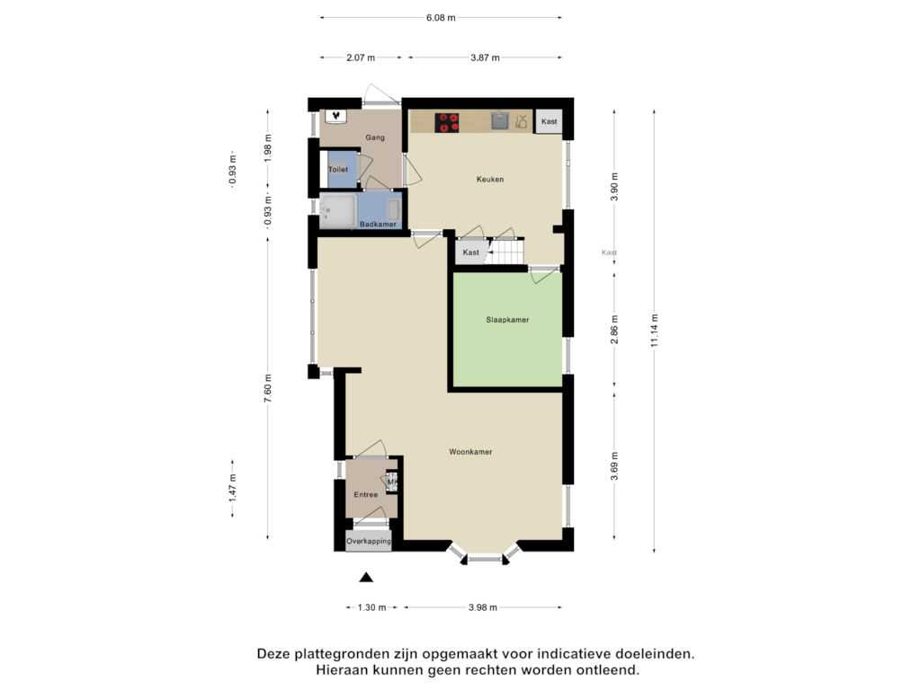 Bekijk plattegrond van Begane Grond van De Trije Roeden 1