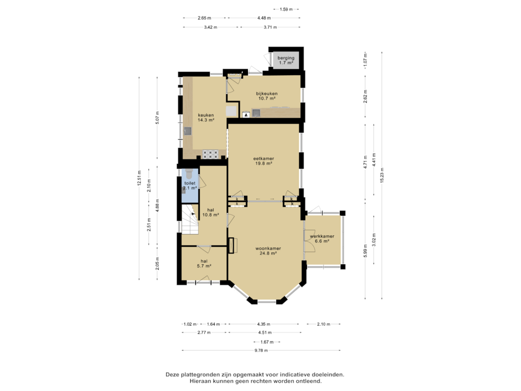 Bekijk plattegrond van Begane grond van Drachtsterweg 65