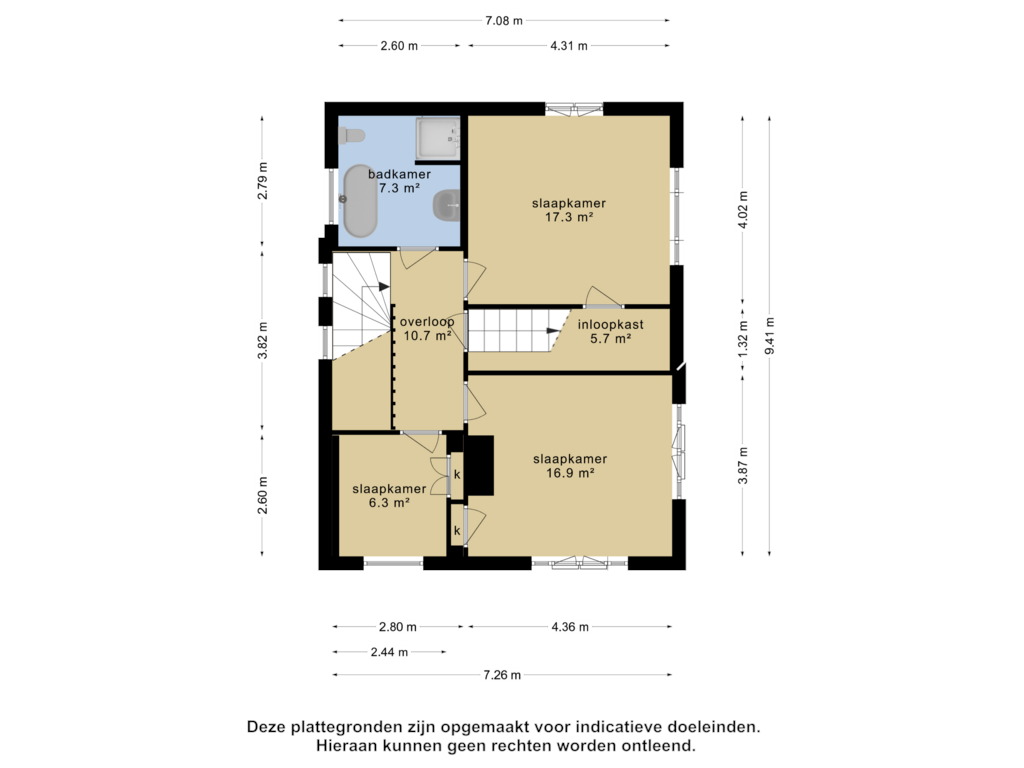 Bekijk plattegrond van 1e verdieping van Drachtsterweg 65