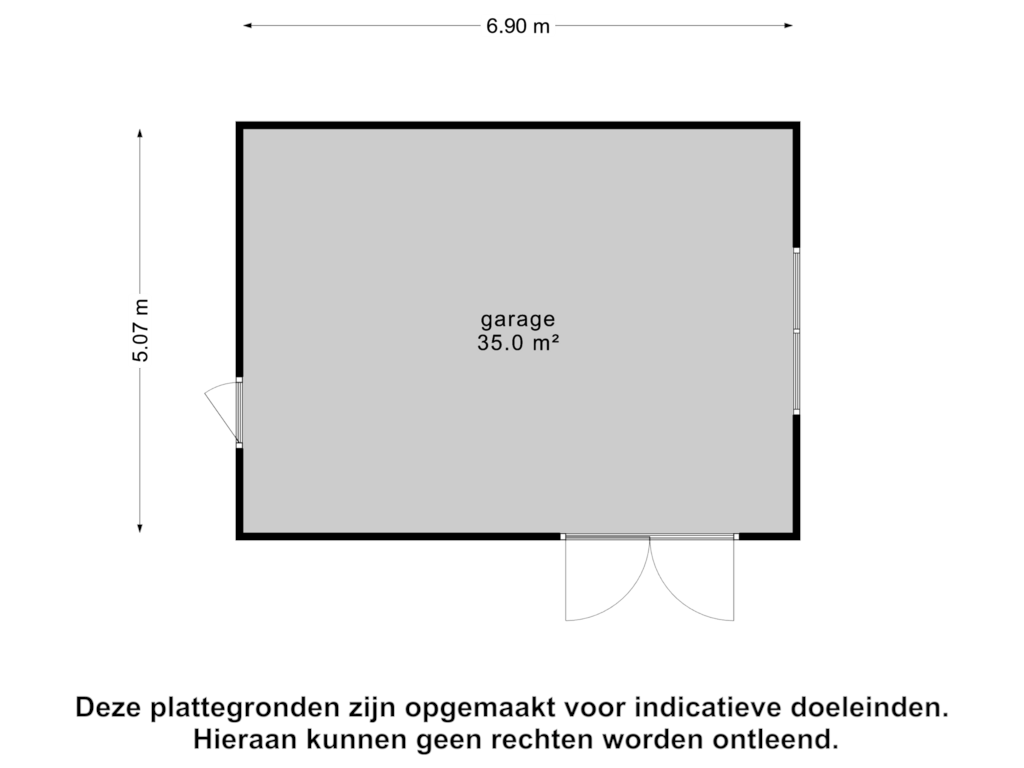 Bekijk plattegrond van Garage van Drachtsterweg 65