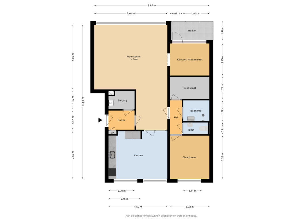 Bekijk plattegrond van Appartement van Naxosdreef 177