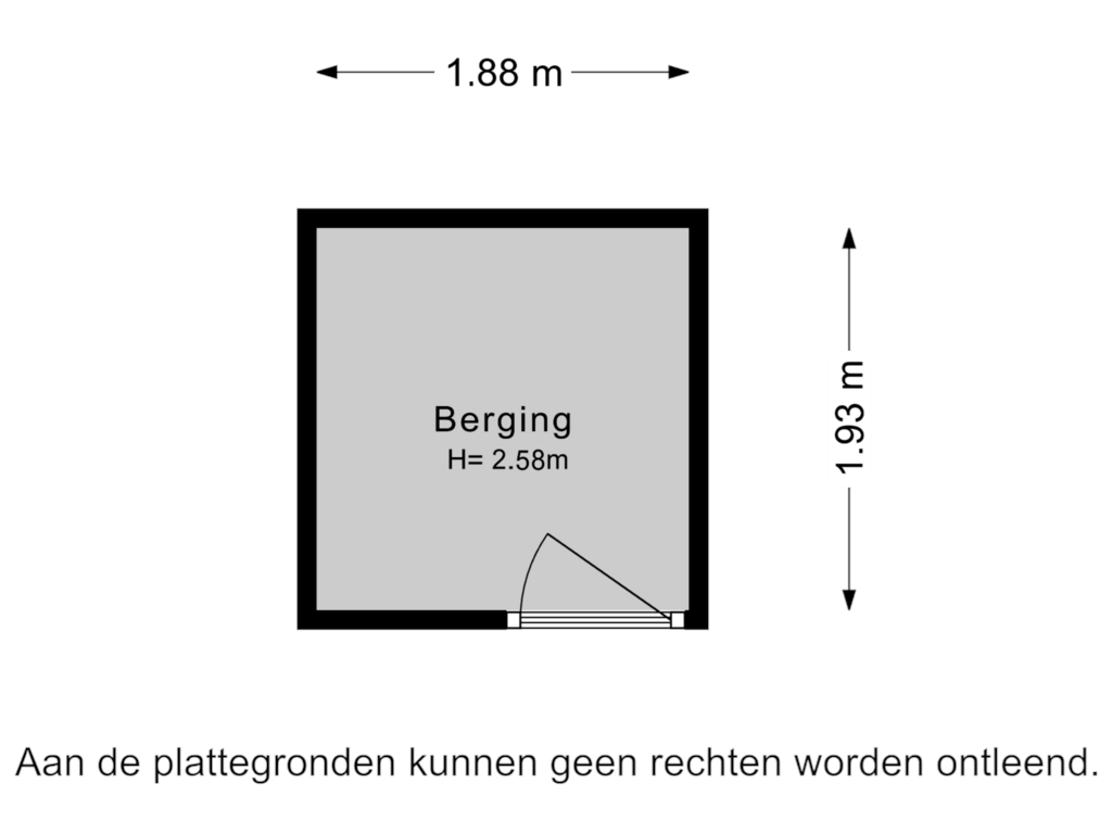 Bekijk plattegrond van Berging van Naxosdreef 177