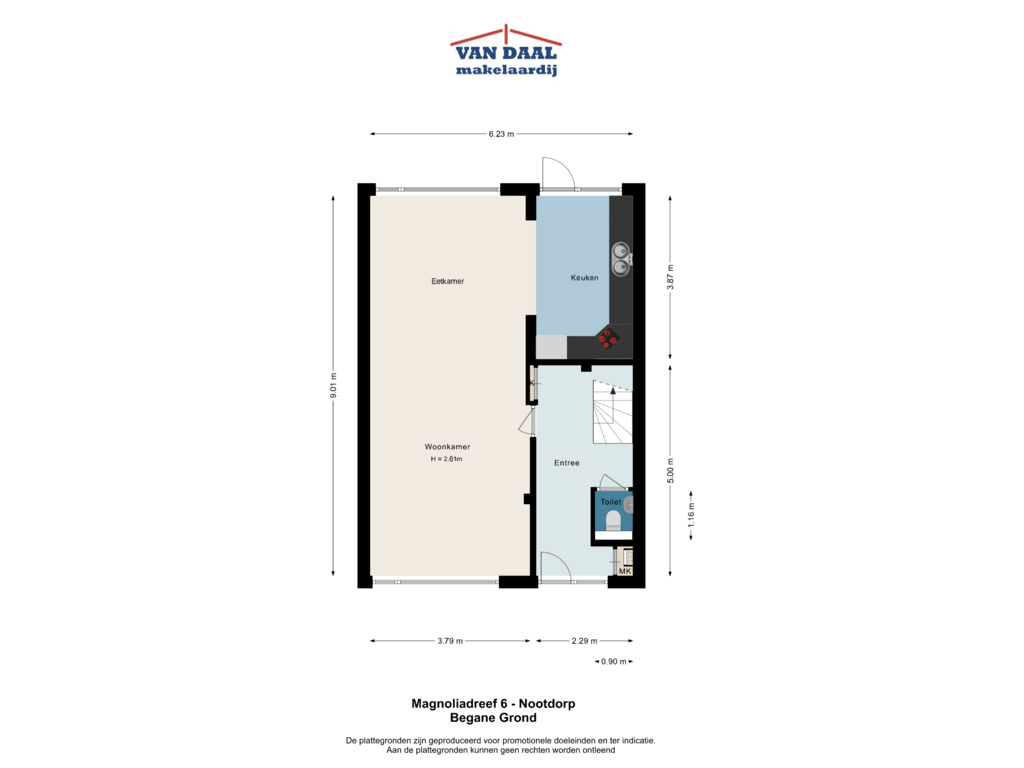 Bekijk plattegrond van Begane grond van Magnoliadreef 6