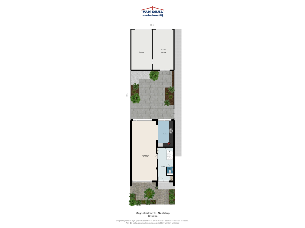 Bekijk plattegrond van Situatie van Magnoliadreef 6