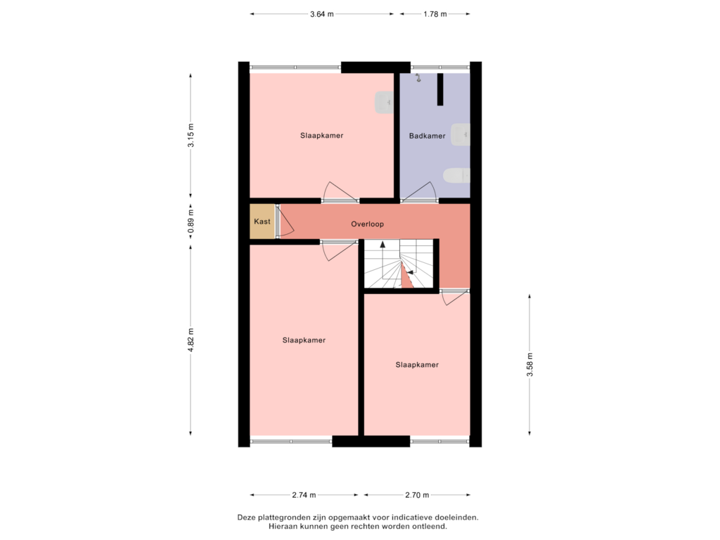 Bekijk plattegrond van Eerste verdieping van Westergoleane 53