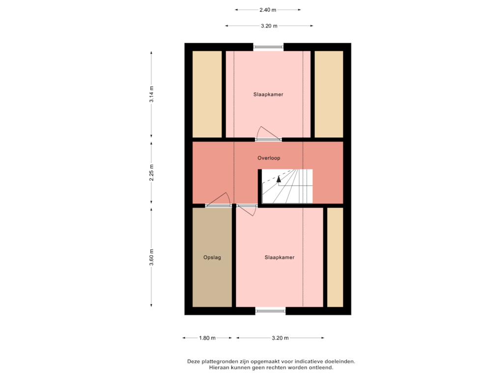 Bekijk plattegrond van Tweede verdieping van Westergoleane 53