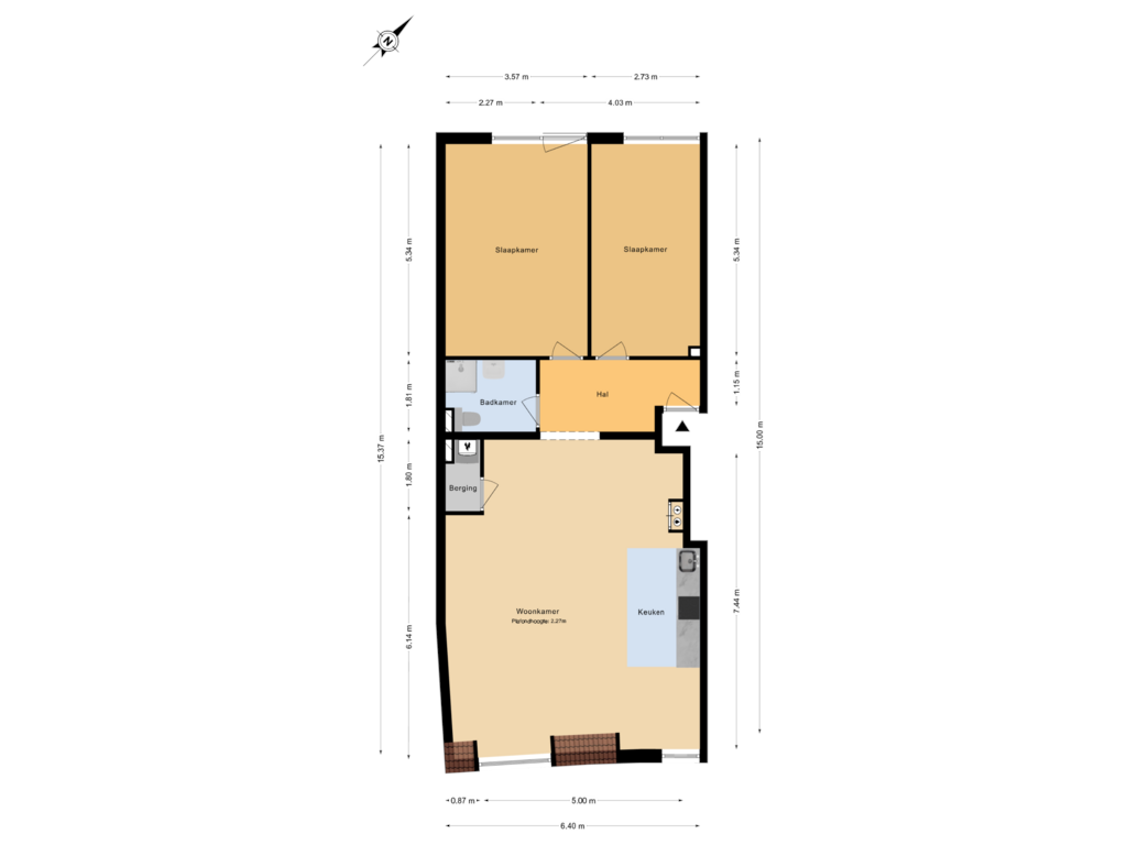 Bekijk plattegrond van 1e Verdieping van Tochtstraat 5-F