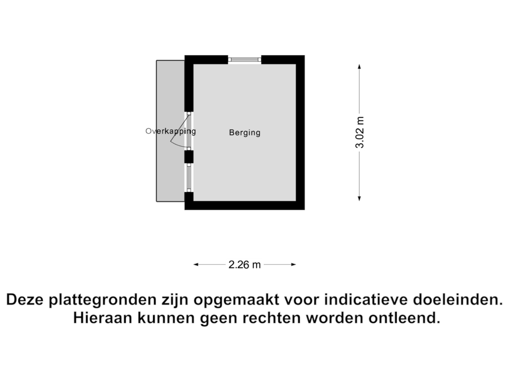 Bekijk plattegrond van Berging van Koningin Wilhelminastraat 90