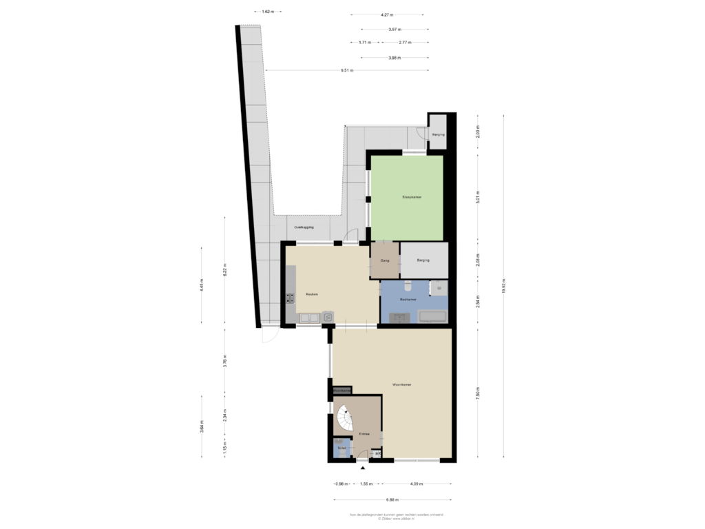 Bekijk plattegrond van Begane Grond van Hertogstraat 4-A