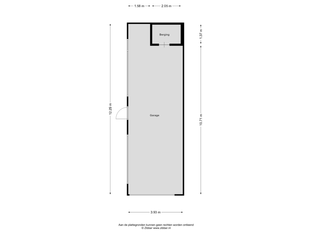 Bekijk plattegrond van Garage van Hertogstraat 4-A