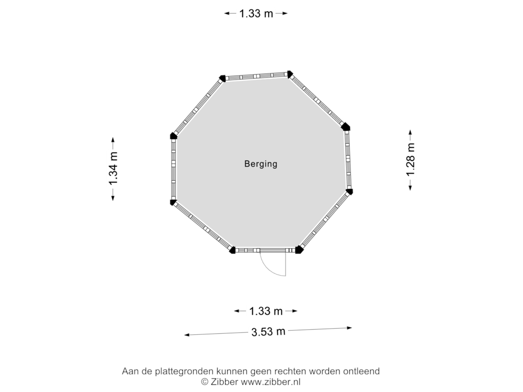 Bekijk plattegrond van Berging van Hertogstraat 4-A