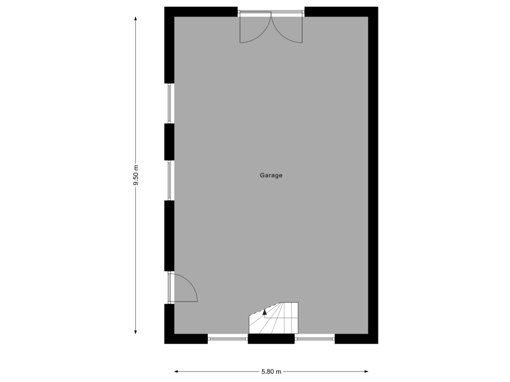 Bekijk plattegrond van Garage van Veldstraat 8