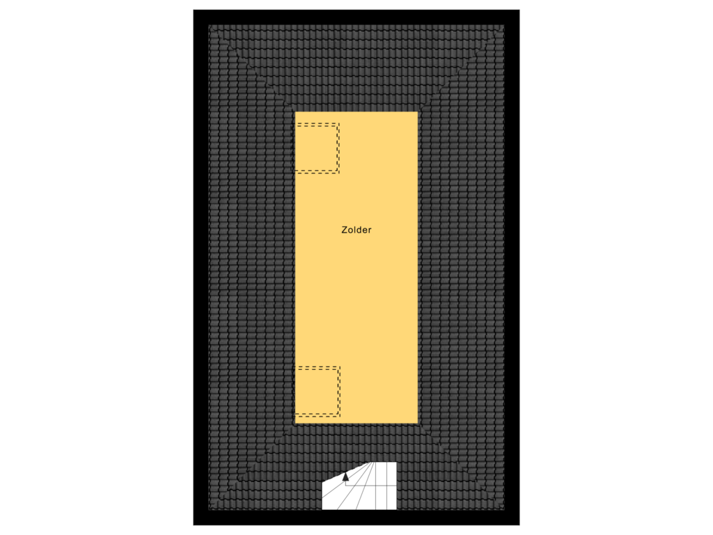 Bekijk plattegrond van Garage Verdieping van Veldstraat 8