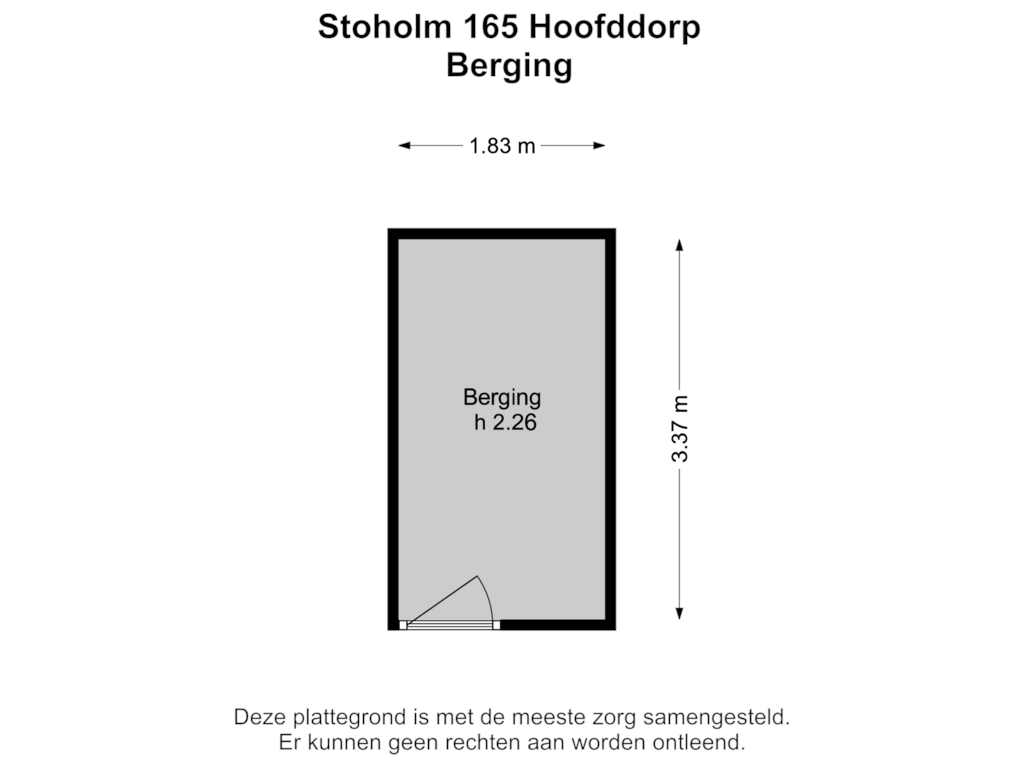 Bekijk plattegrond van Berging van Stoholm 165