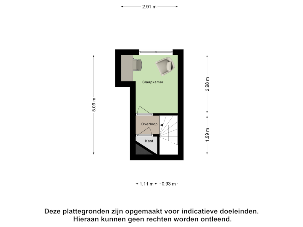 Bekijk plattegrond van Tweede Verdieping van Bilderdijkplein 27