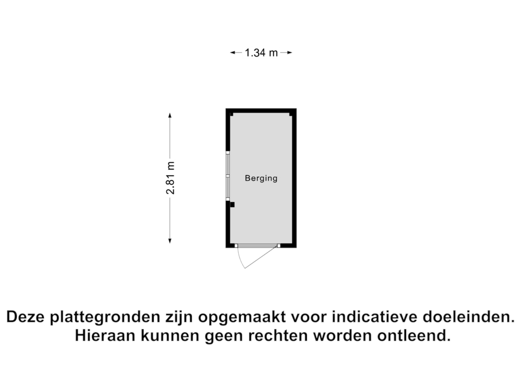 Bekijk plattegrond van Berging van Bilderdijkplein 27