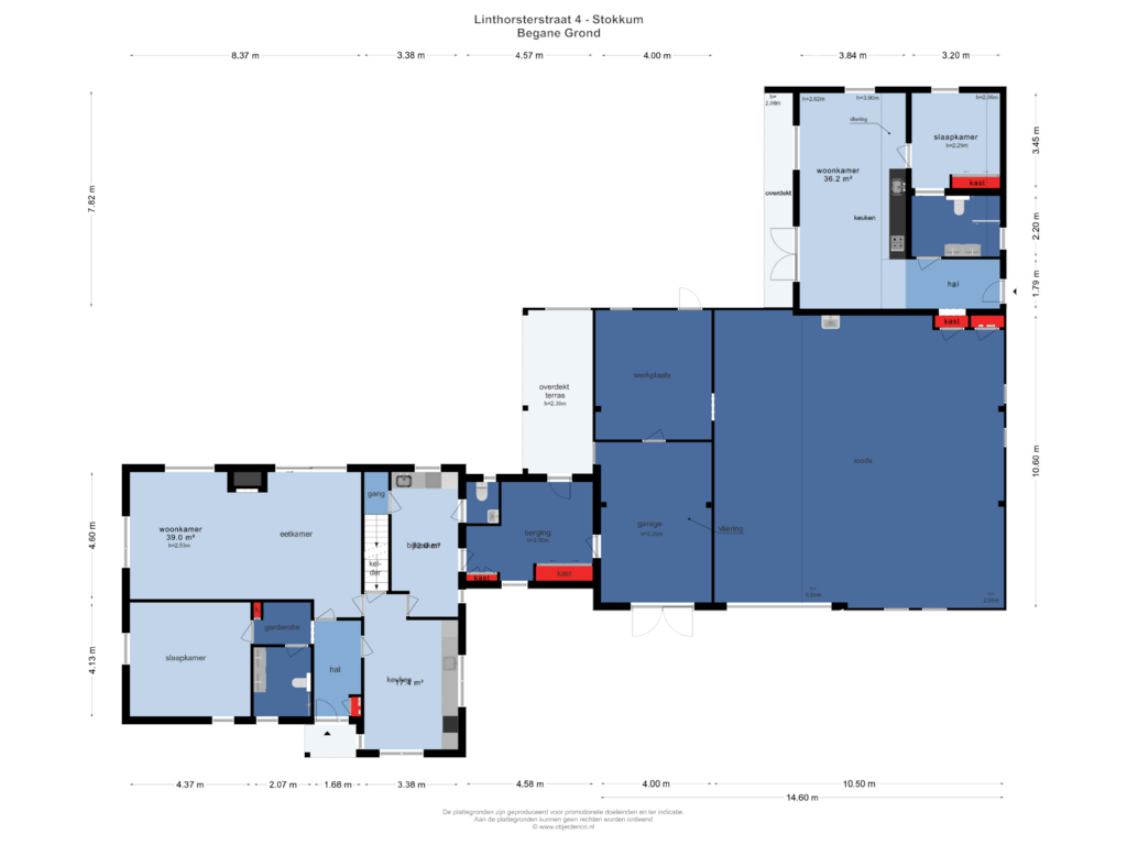 Bekijk plattegrond van Begane Grond van Linthorsterstraat 4